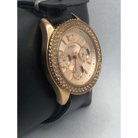 Fossil ES3590 Women's Analog Dial Quartz Genuine Watch With Custom Band LP256 - Picture 3 of 9